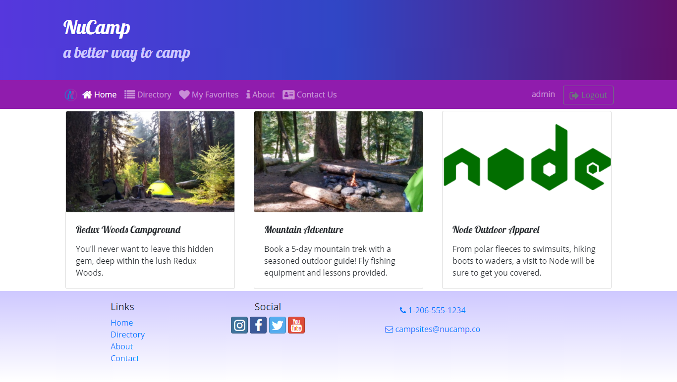 nucampsite homepage